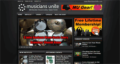 Desktop Screenshot of musiciansunite.com