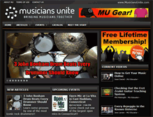 Tablet Screenshot of musiciansunite.com